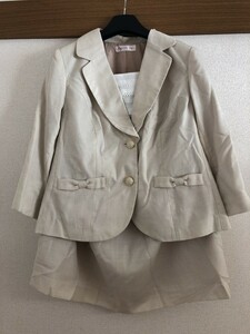 PRIVATE LABEL　スカートスーツ　ベージュ　２３ABR 【OR-312】