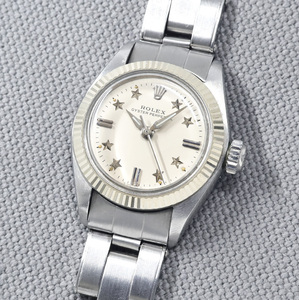 【希少！可動品】ROLEX ロレックス オイスターパーペチュアル Ref.6719 スターダイヤル cal.2030 自動巻 1970年代 ヴィンテージ レディース