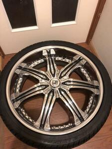 ２６５／３５Ｒ２２★超〜深リム★超美品★日本製タイヤ★超ピカピカ★ＬＥＸＡＮＩ　レクサーニ　LX-7　　レグザーニ　22インチ　4本