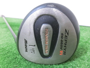 激安♪MIZUNO ミズノ ZEPHYR EG-260V Ti 1W ドライバー 11° /純正 シャフト TECHNO FLEX 2660 FLEX-SR G8389♪