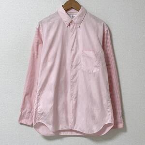 2009SS COMME des GARCONS SHIRT クレイジーパターン ストライプ チェック 長袖 シャツ ピンク コムデギャルソンシャツ archive 4080327