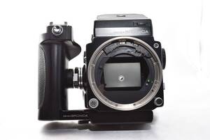 ★極上品★ゼンザブロニカ　ZENZA BRONICA ETR ボディ　AEファインダー　グリップ付き　★シャッターOK★ #d330