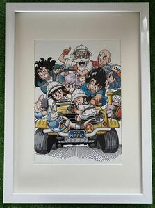 【激レア】額装品　ドラゴンボール　イラストB 鳥山明　DRAGONBALL 検)セル画　原画　ポストカード　イラスト　ポスター