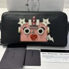 新品同様‼️ プラダ　PRADA 財布　長財布　サフィアーノ　ラウンドファスナー