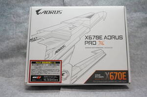 【中古】GIGABYTE X670E AORUS PRO X AMD Ryzen 7~9000シリーズプロセッサ対応 Socket AM5 DDR5 ホワイトカラー基板採用 ATXマザーボード 