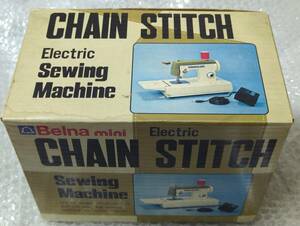 Belna ベルナ ミシン ミニ CHAIN STITCH ソーイングマシーン 当時物 ジャンク品 Electric MINI Sewing Machine（現状品）