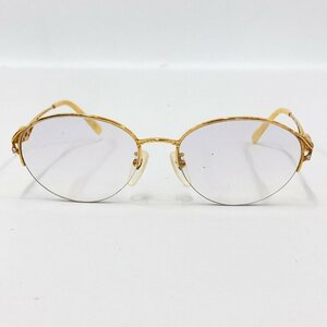 FENDI　フェンディ　K18　眼鏡　FE-3005　57□17　135　総重量33.96g　ケース付き【CJBD5029】