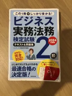 ビジネス実務法務検定試験 2級 2024年度版