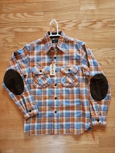 SALE！送料込★東洋 SUGAR CANE シュガーケーン SC25935 TWILL CHECK WORK SHIRT ツイルチェックワークシャツ　肘あて付き　グレー　S