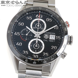 101699014 タグホイヤー TAG HEUER カレラ 1887 クロノグラフ CAR2A10 ブラック デイト 箱・保証書付き 腕時計 メンズ 自動巻 仕上済