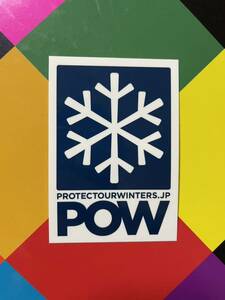 ★正規品★新品未使用　POW SNOWロゴステッカー