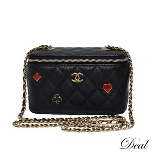 SALE CHANEL シャネル マトラッセ バニティ トランプ キャビア AP3079 ブラック レディース ショルダーバッグ