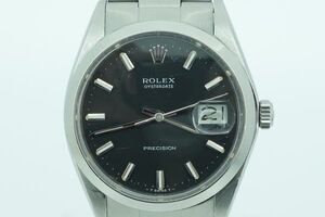 ROLEX OYSTERDATE PRECISION 6694 ロレックス オイスターデイト プレシジョン 腕時計 メンズ 黒文字盤 手巻き 稼動品