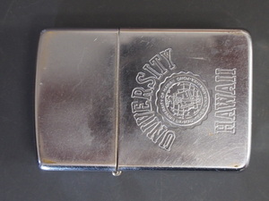 中古 ハワイ大学 UNIVERSITY HAWAII ジッポー エンブレム ZIPPO 1986年式 ケース IIのH インサイドユニット IIのH 管理No.10721