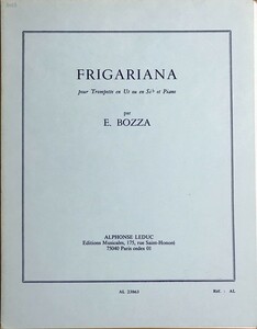 ボザ フリガリアーナ (トランペット＋ピアノ) 輸入楽譜 Bozza Frigariana 洋書