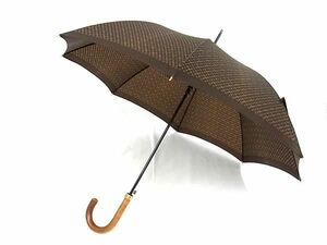 1円 ■美品■ LOUIS VUITTON ルイヴィトン M70107 モノグラムミニ パラプルュイ ジブレ 雨傘 長傘 高級傘 アンブレラ ブラウン系 AX8562