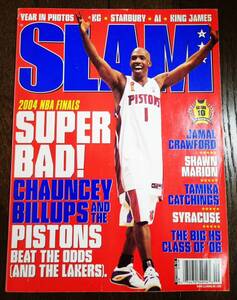 2004 September SLAM MAGAZINE #81 CHAUNCEY BILLUPS / スラム 雑誌 チャンシー ビラップス Jordan, Nike, Adidas NBA Basketball