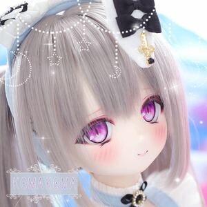 【KOMAKOMA】DDH-01 カスタムヘッド+アイ2種類　セミホワイト　描き口ちゃん