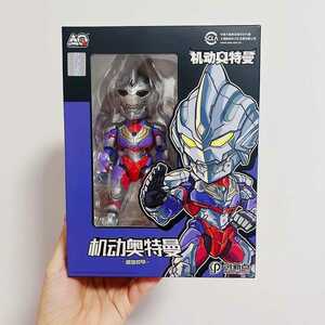 版権正規品 ULTRAMAN 漫画 ウルトラマンティガスーツ ミニ可動フィギュア 光る 中国限定 ④