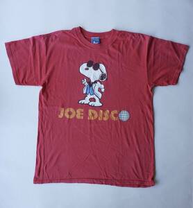 【レア】 PEANUTS 半袖 スヌーピー プリント Tシャツ　ジョントラボルタ ナイトフィーバー デザイン　00