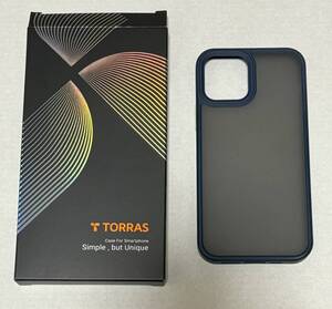 TORRAS iPhone12用スマホケース 紺(中古)