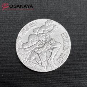 中古 1964 オリンピック東京大会記念 銀メダル SILVER925 シルバー 18.7g 専用ケース アンティーク コレクター品 当時物 ヴィンテージ