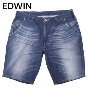 EDWIN エドウィン ER163S ジャージーズ★ 加工 ストレッチ デニム ショート パンツ ジーンズ Sz.2L　メンズ 大きいサイズ　C4B03127_7#P