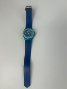 【1】時計　腕時計　タグホイヤー　TAG HEUER　フォーミュラ1 QZ プロフェッショナル　動作未確認　ブルー　ラバーバンド　アナログ　中古