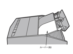 パナソニック部品：ルーバー(右)/FCW8300041衣類乾燥除湿機用〔メール便対応可〕