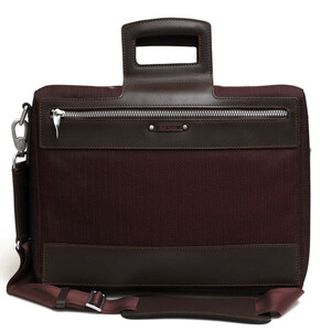 Paul Smith ポールスミス ビジネスバッグ SOFT COLLECTION BRIEFCASE ソフトコレクション PU加工ポリエステル 牛革 ヘリンボーン 2WAY シ