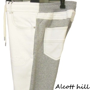 ★Alcotthill★SALE デニムスェットパンツ【白L/W84~90cm】秋冬モデル 35531110 アルコットヒル