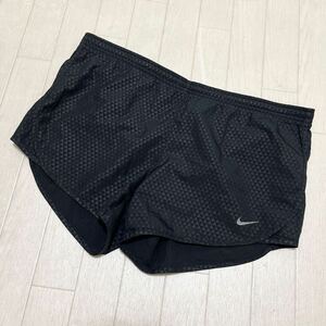 和408★ NIKE DRI-FIT ナイキ スポーツ ショートパンツ ボトムス M ブラック レディース