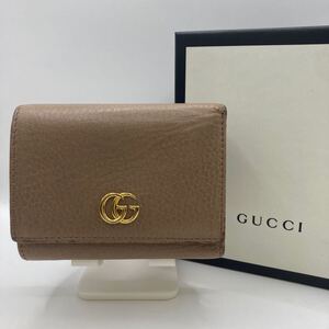 GUCCI グッチ 三つ折り財布 財布 GGマーモント