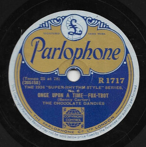 英78RPM/SP Horace Henderson And His Orchestra / The Chocolate Dandies Aint Cha Glad / Once Upon A Time R1717 Parlophone /00500