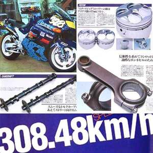 ドクタースダ ZZ-R1100 特集 雑誌　エンジン 詳細 ボンネビル チャンピオン ドクター須田 ストロークアップ シリンダー ピストン