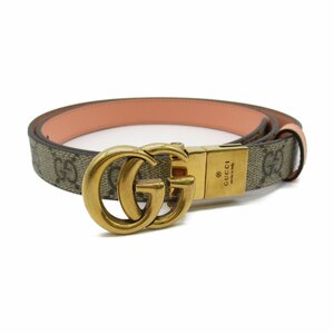 グッチ GGマーモント リバーシブルベルト ブランドオフ GUCCI その他 ベルト GGスプリームキャンバス レディース