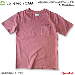 Codetech コードテック Volkswagen ORIGINAL VINTAGE T-SHIRTS ピンク Lサイズ CO-KVW-2362P