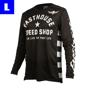 ★メッシュ★【15%OFF】 FASTHOUSE オリジナルエアークールドジャージ ブラック Lサイズ【定形外￥510】