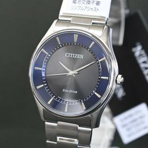 セール! 新品 シチズン正規保証付き★CITIZEN シチズンコレクション BJ6480-51L エコ・ドライブ ネイビー 薄型 ソーラー時計 メンズ腕時計