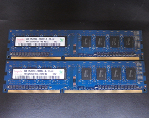 mem231 hynix 2GB×2枚=4GB DDR3/PC3-10600 中古品