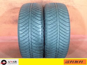 215/45R17●GOODYEAR VECTOR4SEASONS【オールシーズン】/ 中古 ★ 2本(T-6951A)送料無料/沖縄別途