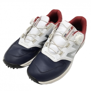 ニューバランス ゴルフシューズ ネイビー×白×レッド UGBS996T BOA スパイクレス レディース 24 ゴルフウェア New Balance