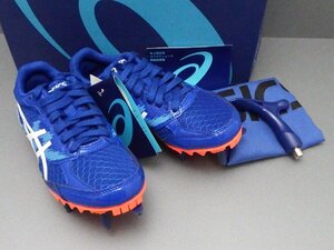 #【タグ付】asics アシックス EFFORT MK エフォート エムケイ 1091A014 401 20cm DOLPHIN BLUE/WHITE 兼用 陸上スパイク（札）