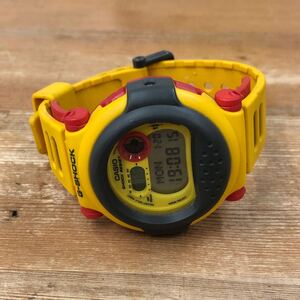 ★1円スタート　 CASIO G-SHOCK カシオ Gショック　3247 G-001 イエロー×レッド　 稼働品 腕時計