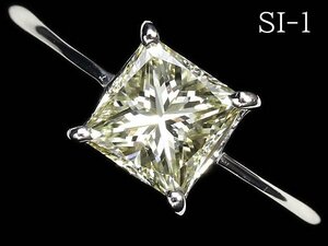 MK13045T【1円～】新品【RK宝石】《Diamond》リュクスな輝き! SI-1 極上イエローダイヤモンド 大粒0.727ct!! Pt900 高級 一粒ダイヤ リング