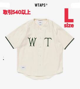 WTAPS 2024SS LEAGUE SS WHITE Lサイズ ダブルタップス リーグ ベースボールシャツ BASEBALL SHIRT ホワイト LARGE 