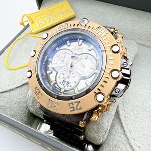 【極美品】インビクタ サブアクア ドラゴン 腕時計 男性 クロノグラフ 箱付き INVICTA SUB AQUA ウォッチ メンズ 龍モチーフ デイト