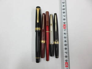 【委6/1-16】中古 万年筆 5本まとめて ペン先14K・18K・21K Sailor セーラー PILOT パイロット / 文房具 筆記用具