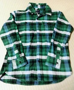 GAP　GapKids　長袖シャツ　緑　L(10)サイズ(140サイズ)　キッズ　複数落札同梱可