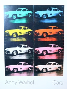 1986年当時物！Andy Warhol 「　Cars　」 アンディ ウォーホル　メルセデス ベンツ　アートポスター　80